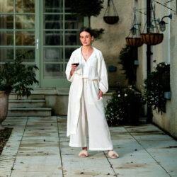 Cotone Collection Robe in Milk - Luxury Loungewear