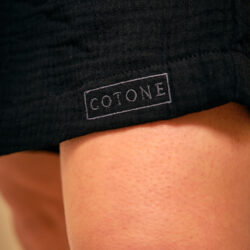 Cotone black short pyjamas - Quality Sleepwear