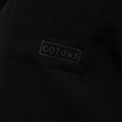Cotone Collection Sleeves in black - Luxury Pyjamas
