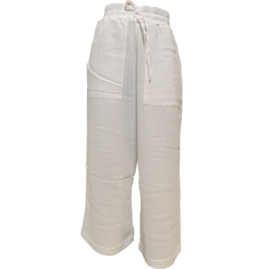 Slider Milk Long Pyjamas Bottoms - Cotone Sleepwear