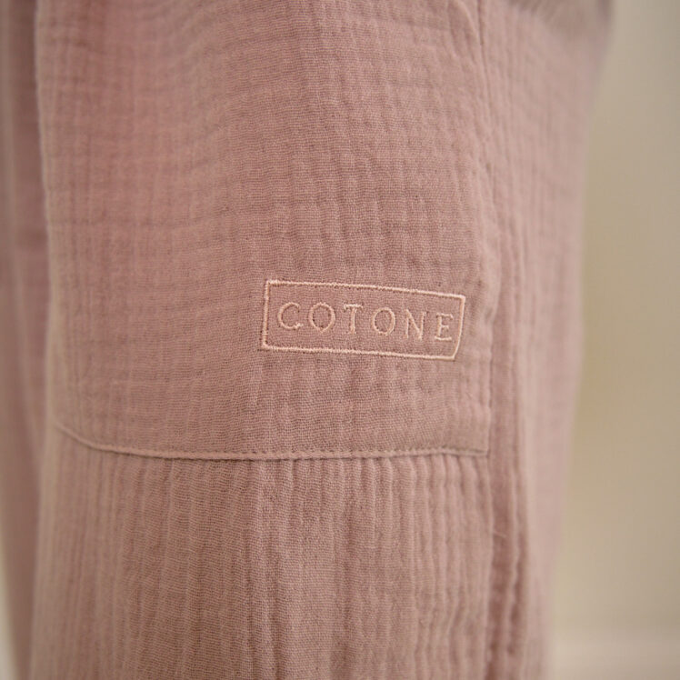 Cotone Collection Pyjamas Taupe - Close up of Pyjamas Taupe
