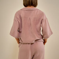 Cotone Collection Pyjamas Taupe - back view of pyjamas